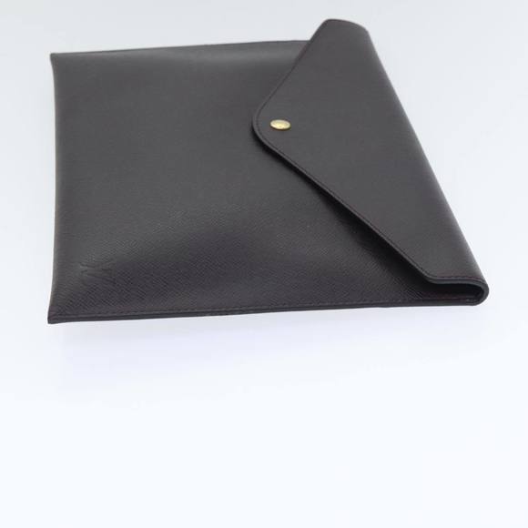 LOUIS VUITTON Taiga Document Case Clutch Bag Acajou M99087 LV Auth 92061 - Picture 3 of 16